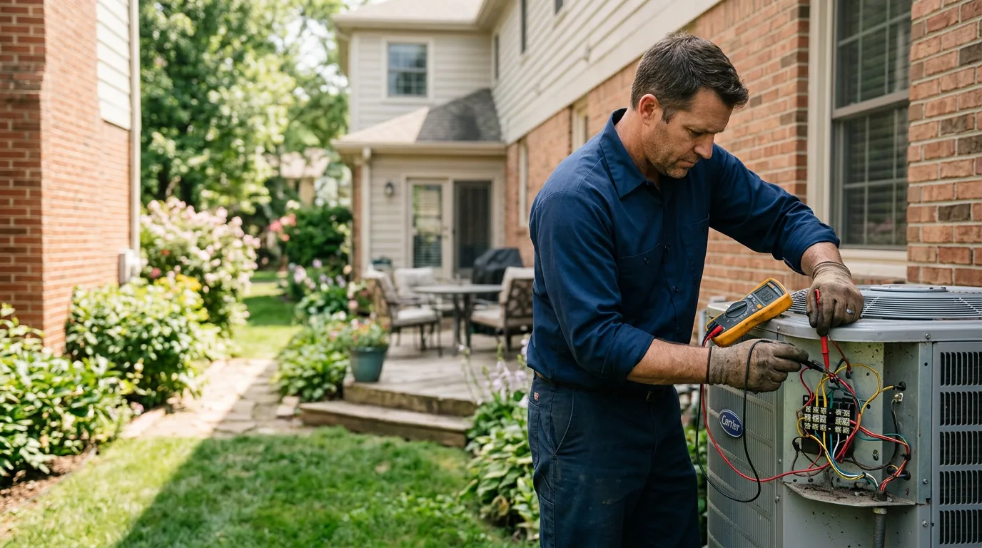 HVAC technician working near Manville, NJ